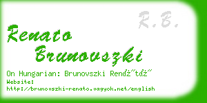 renato brunovszki business card